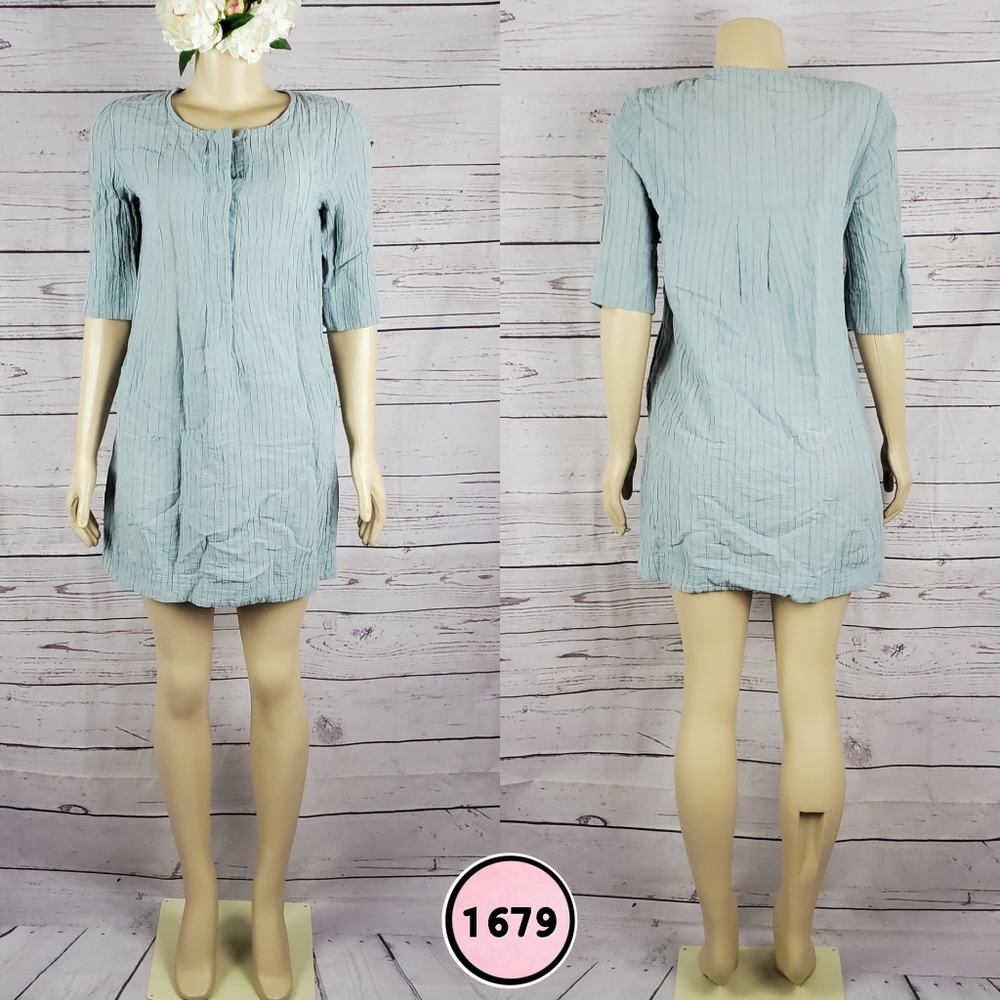 medium loose dress, blue